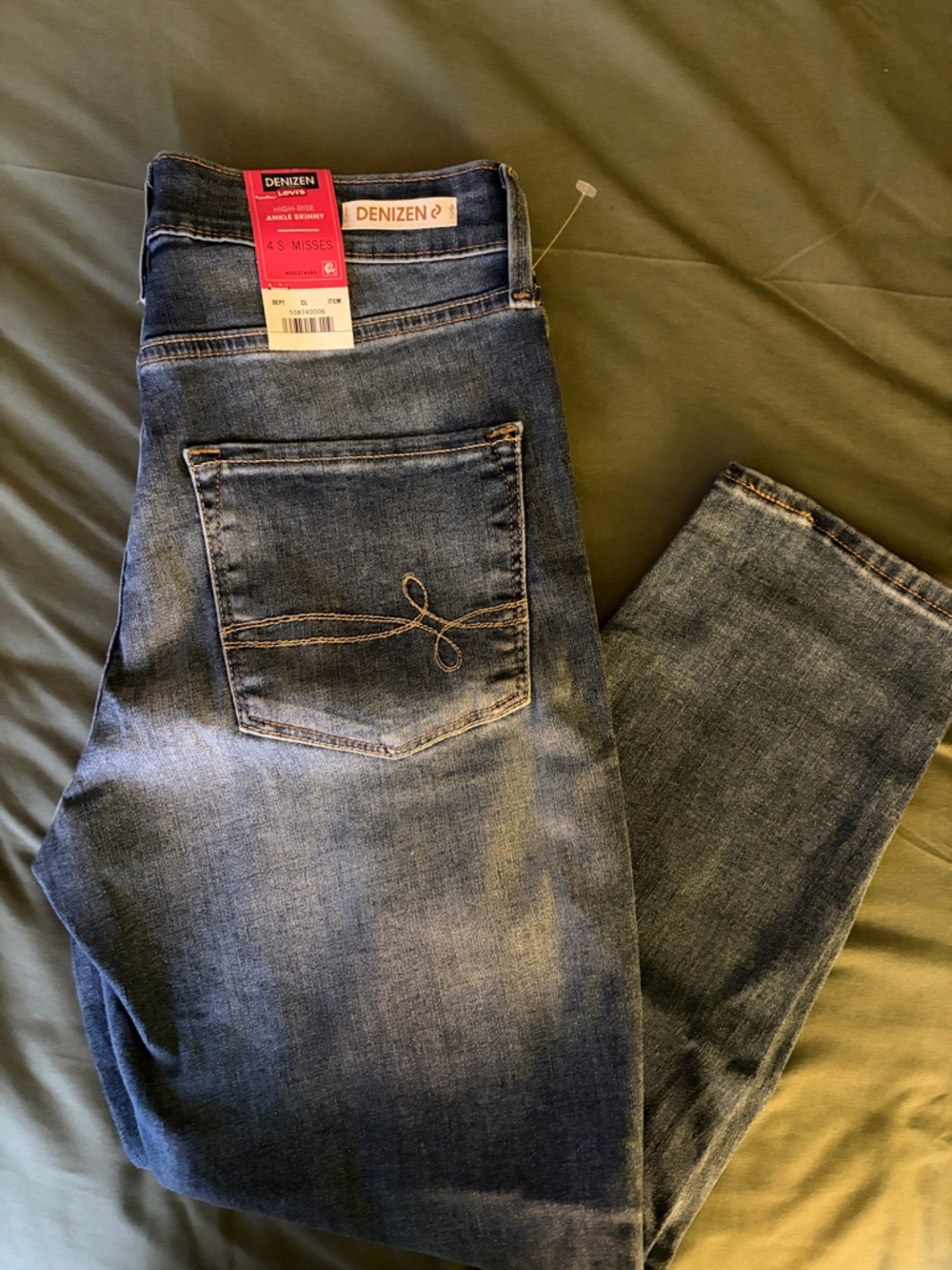 Denizen from Levi’s High-Rise Ankle Skinny Jeans - Dark Blue - Picture 4 of 6